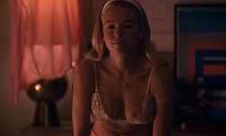 Milly Alcock cleavage