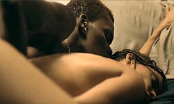 Halle Berry Sheila Atim lesbian sex